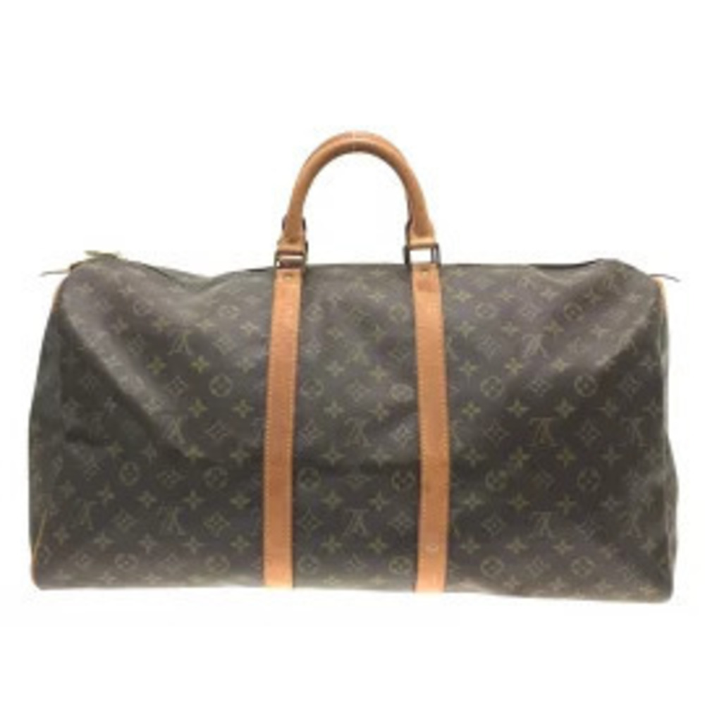 Louis Vuitton Boston Bag Canvas Keepall Monogram Brown